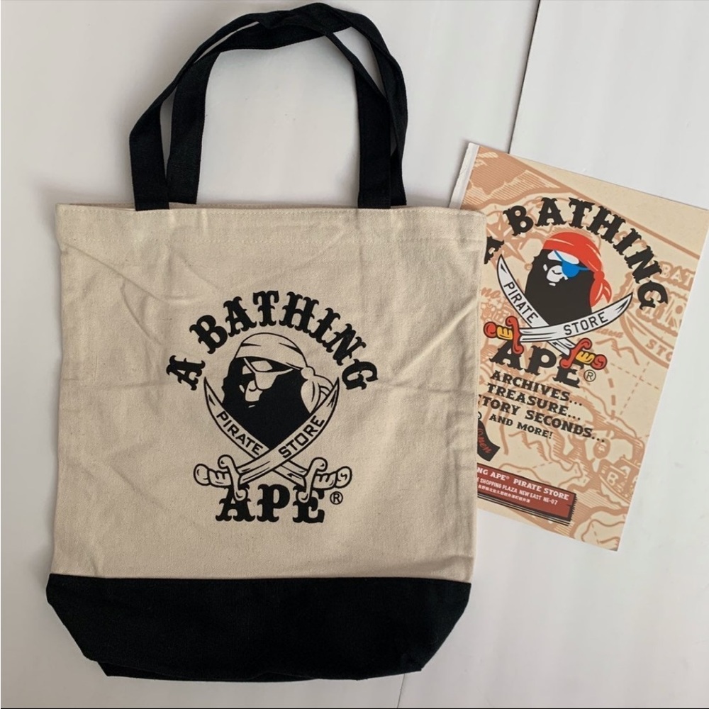 A Bathing Ape pirate canvas tote Bag
